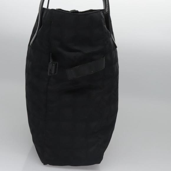 CHANEL New travel line Tote Bag Nylon Black CC Auth am7712 - Picture 4 of 16